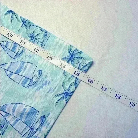 Izod Saltwater Relaxed Classics Fishing Hawaiian Polo Mens Short Sleeve Size XL - Picture 7 of 10